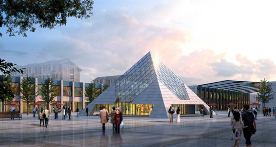 瑞安金字塔网架